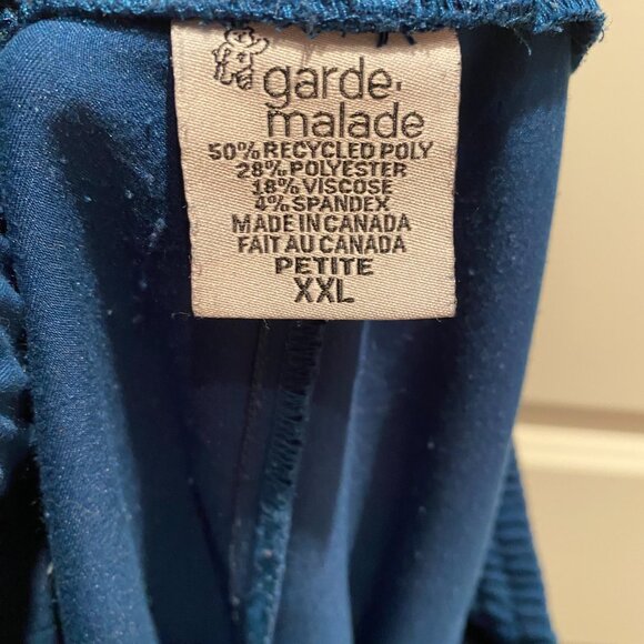 Petite length, Garde Malade, Jogger Scrub pants, blue opale - Picture 2 of 2